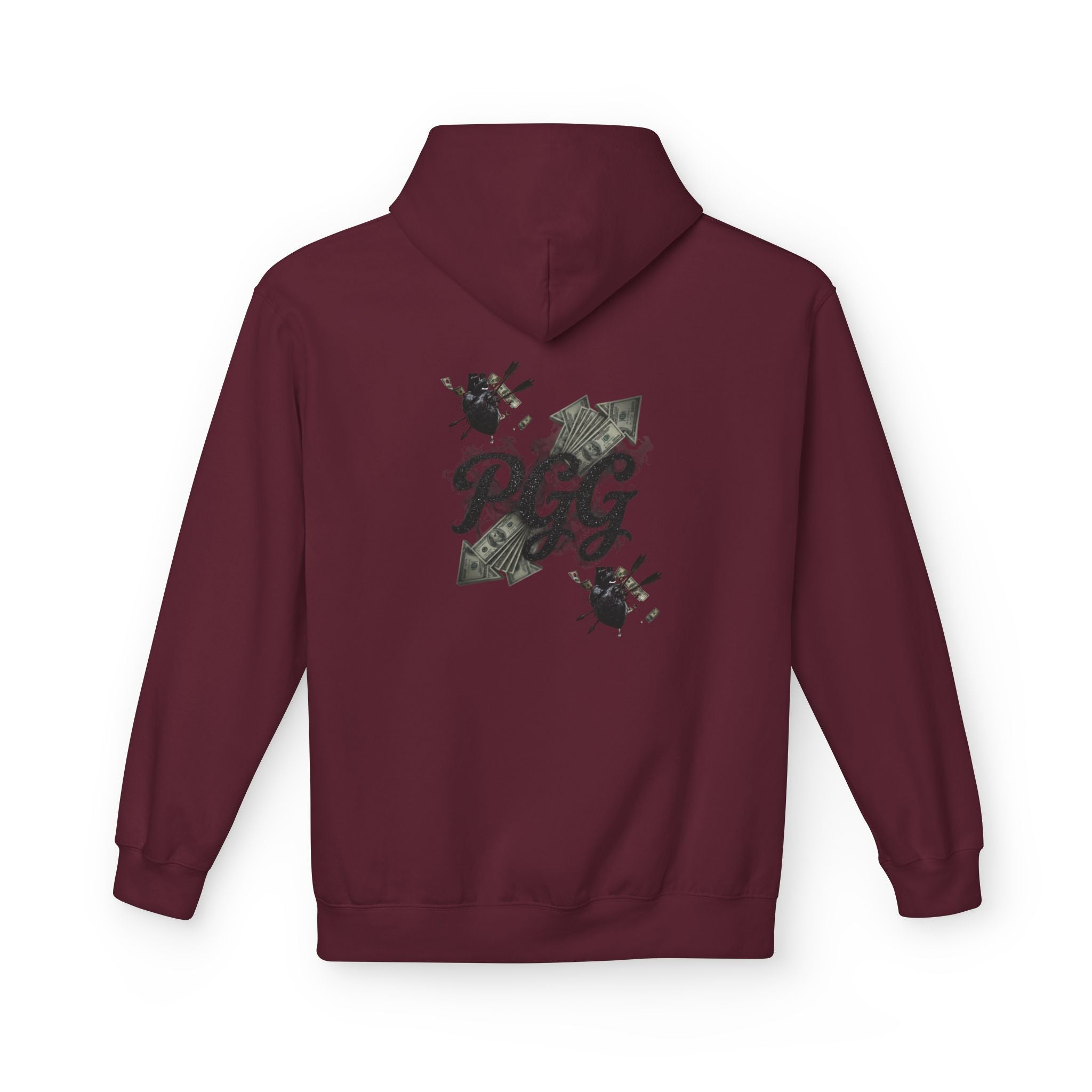 Hoodie - 'Plucky Go-Getter' Graphic Money & Hearts Streetwear Hoodie