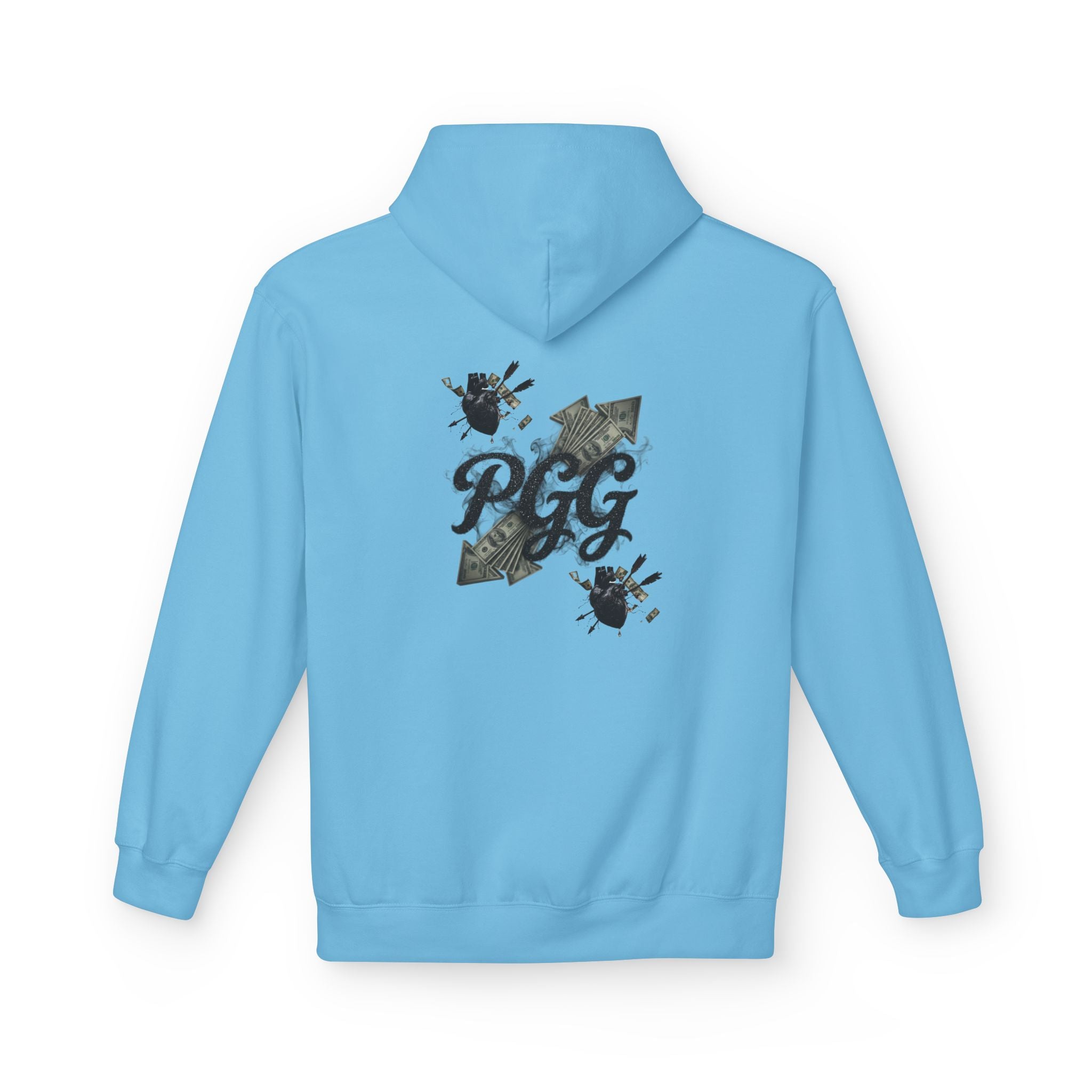 Hoodie - 'Plucky Go-Getter' Graphic Money & Hearts Streetwear Hoodie