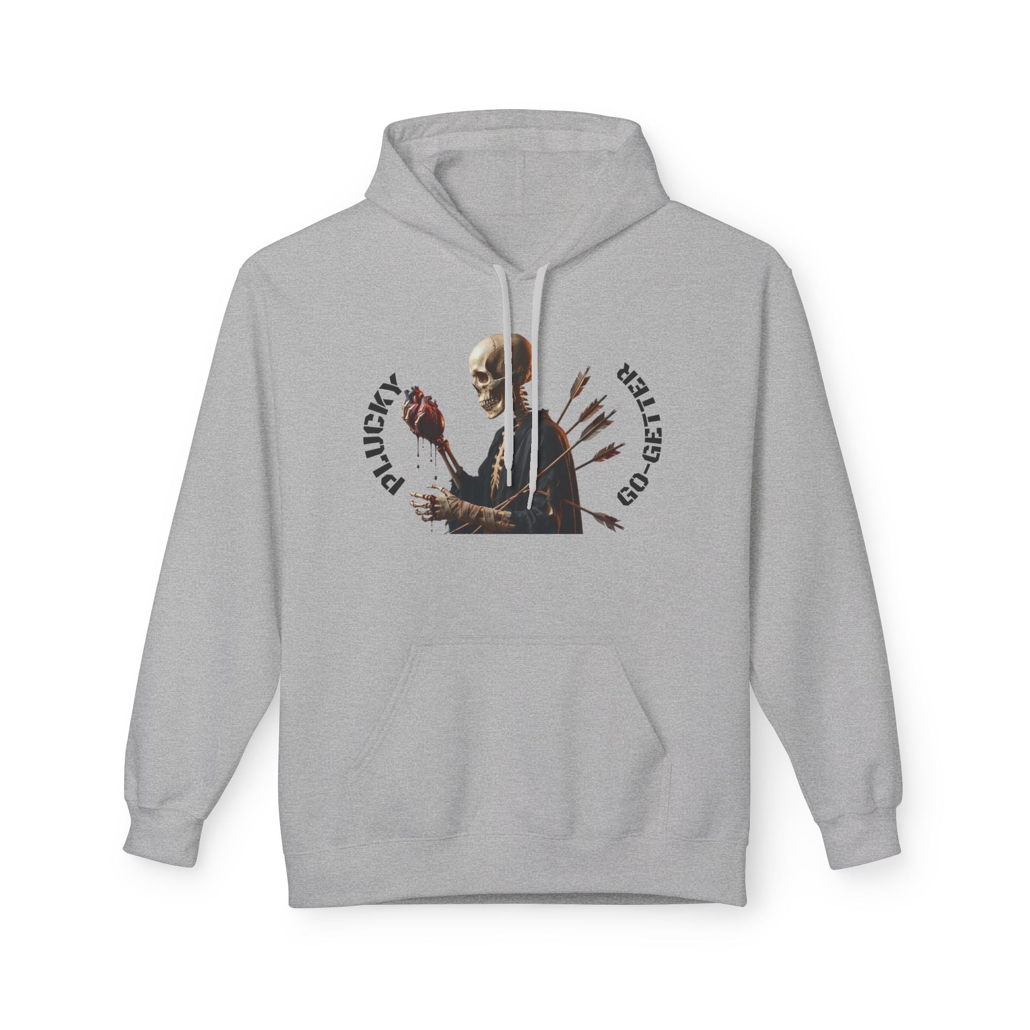Hoodie - 'Plucky Go-Getter' Graphic Money & Hearts Streetwear Hoodie