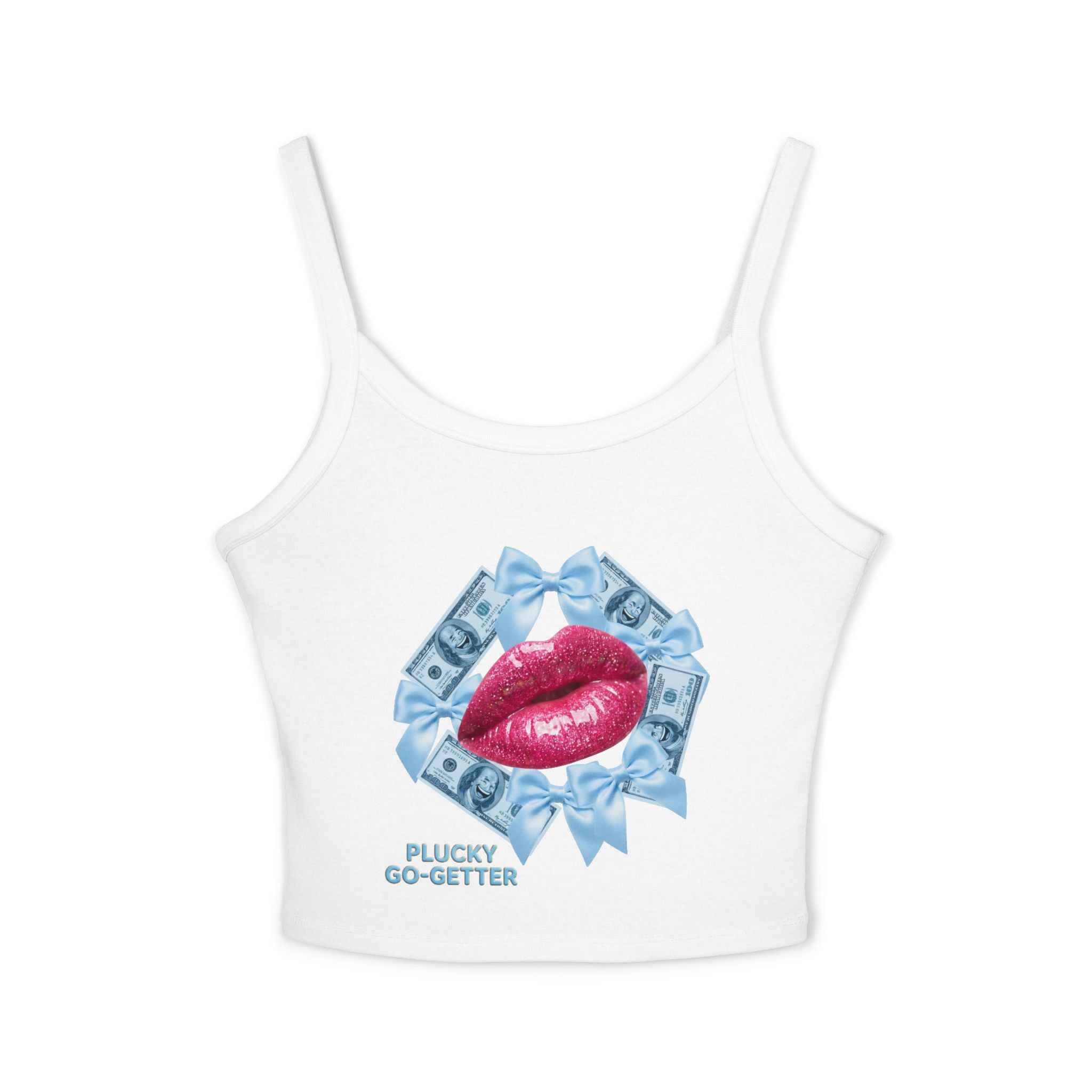 Kiss ME With Money Tank Top- [Plucky Go- Getter]