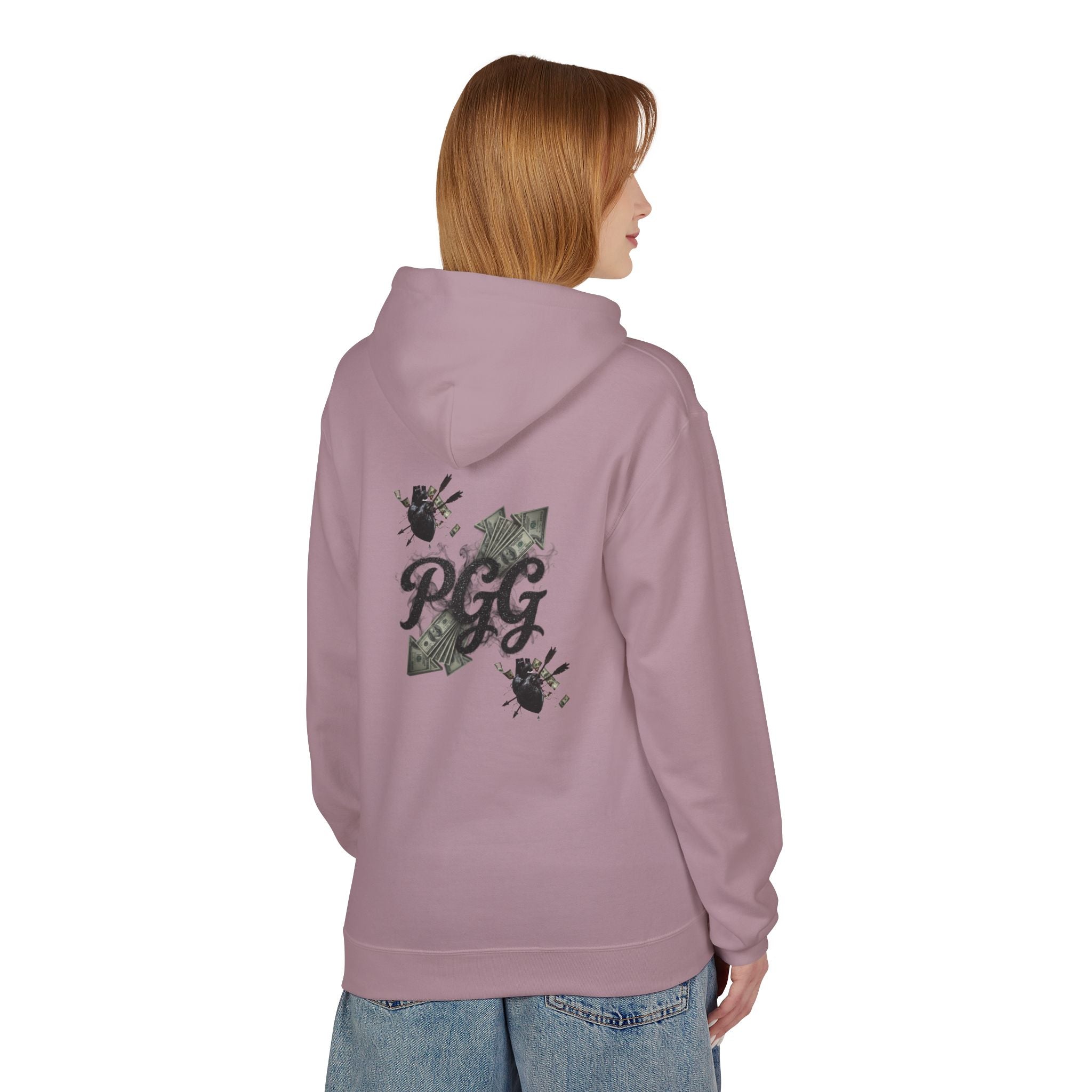 Hoodie - 'Plucky Go-Getter' Graphic Money & Hearts Streetwear Hoodie