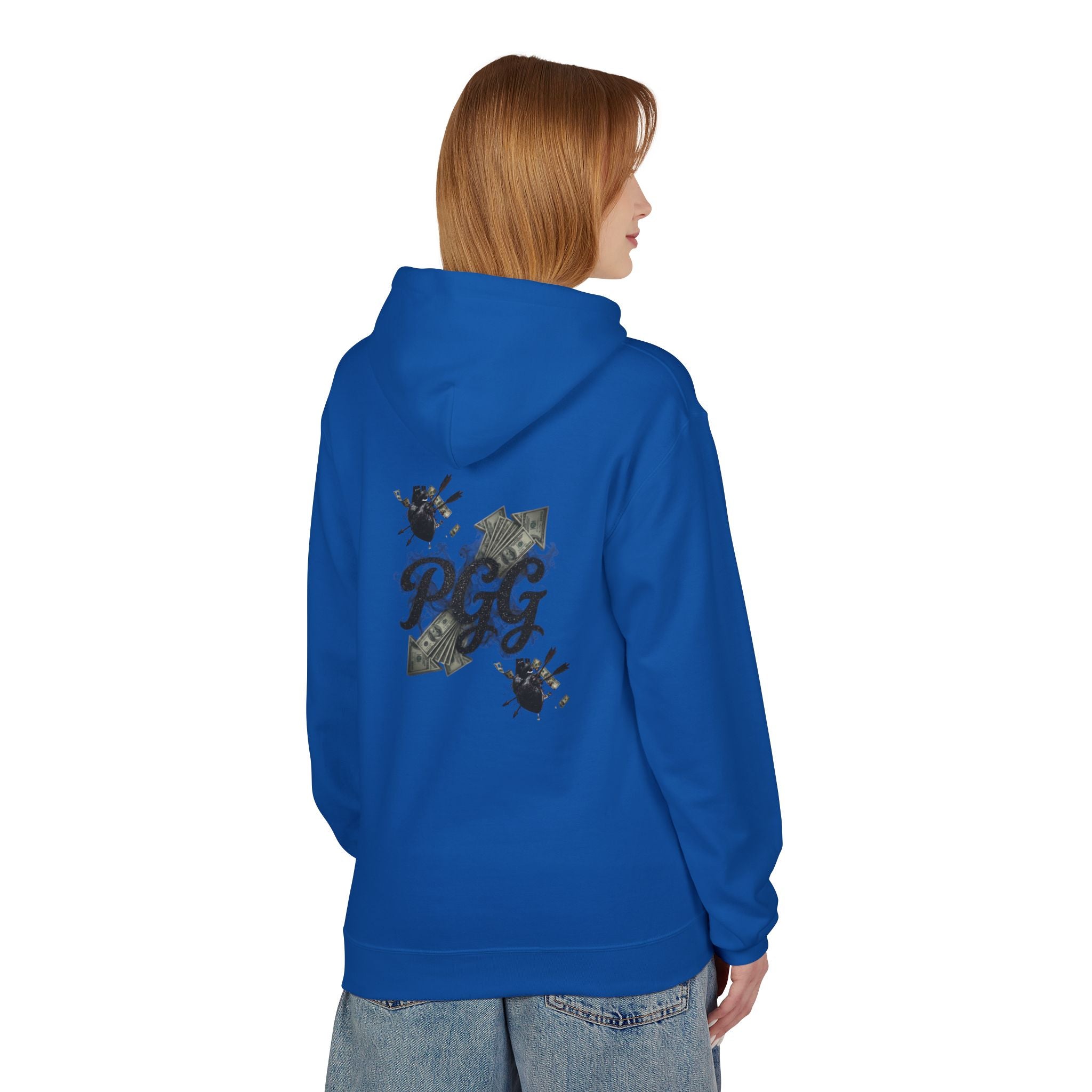 Hoodie - 'Plucky Go-Getter' Graphic Money & Hearts Streetwear Hoodie