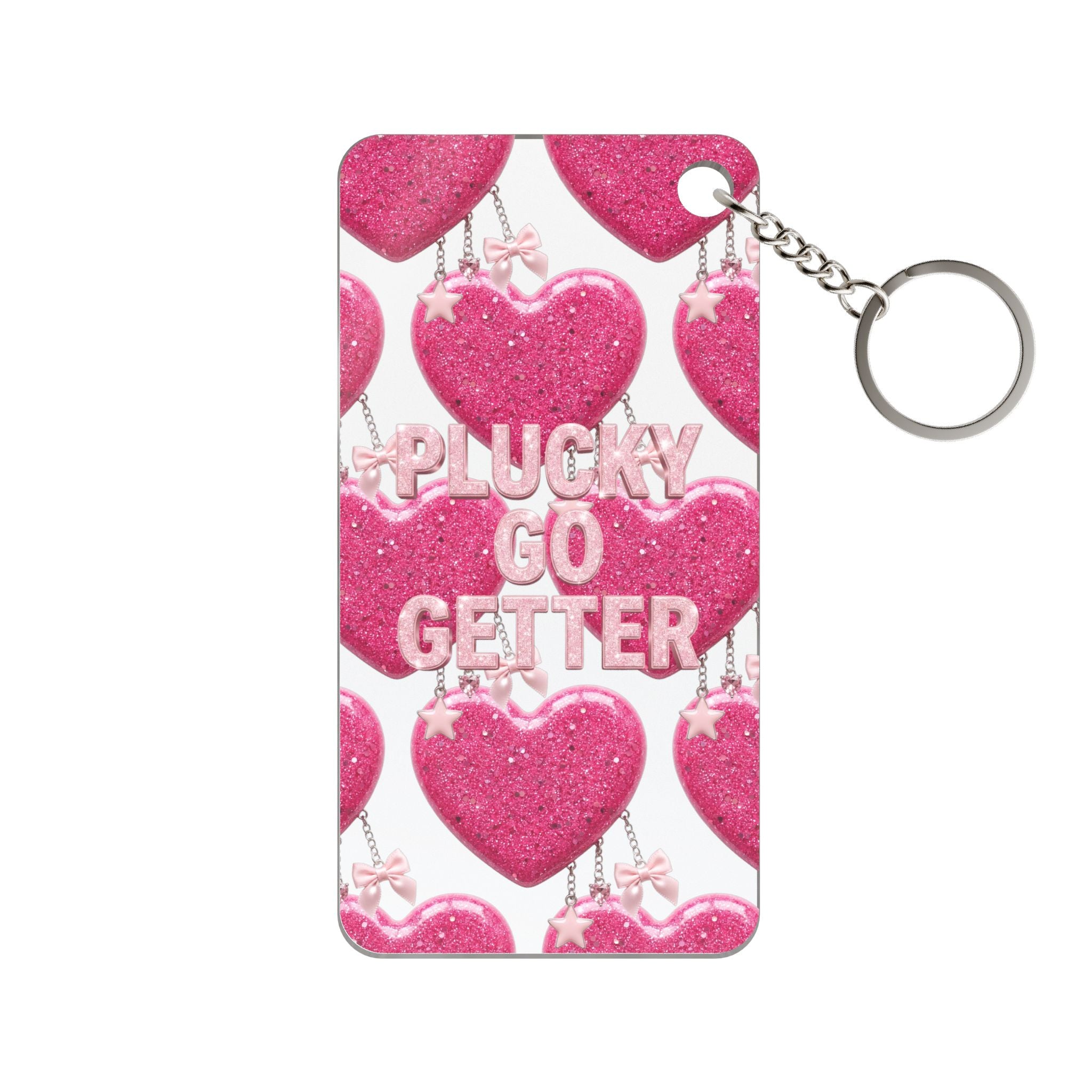 Pink Graphic Keychain — "Slackin' & Snackin'" Retro Patch