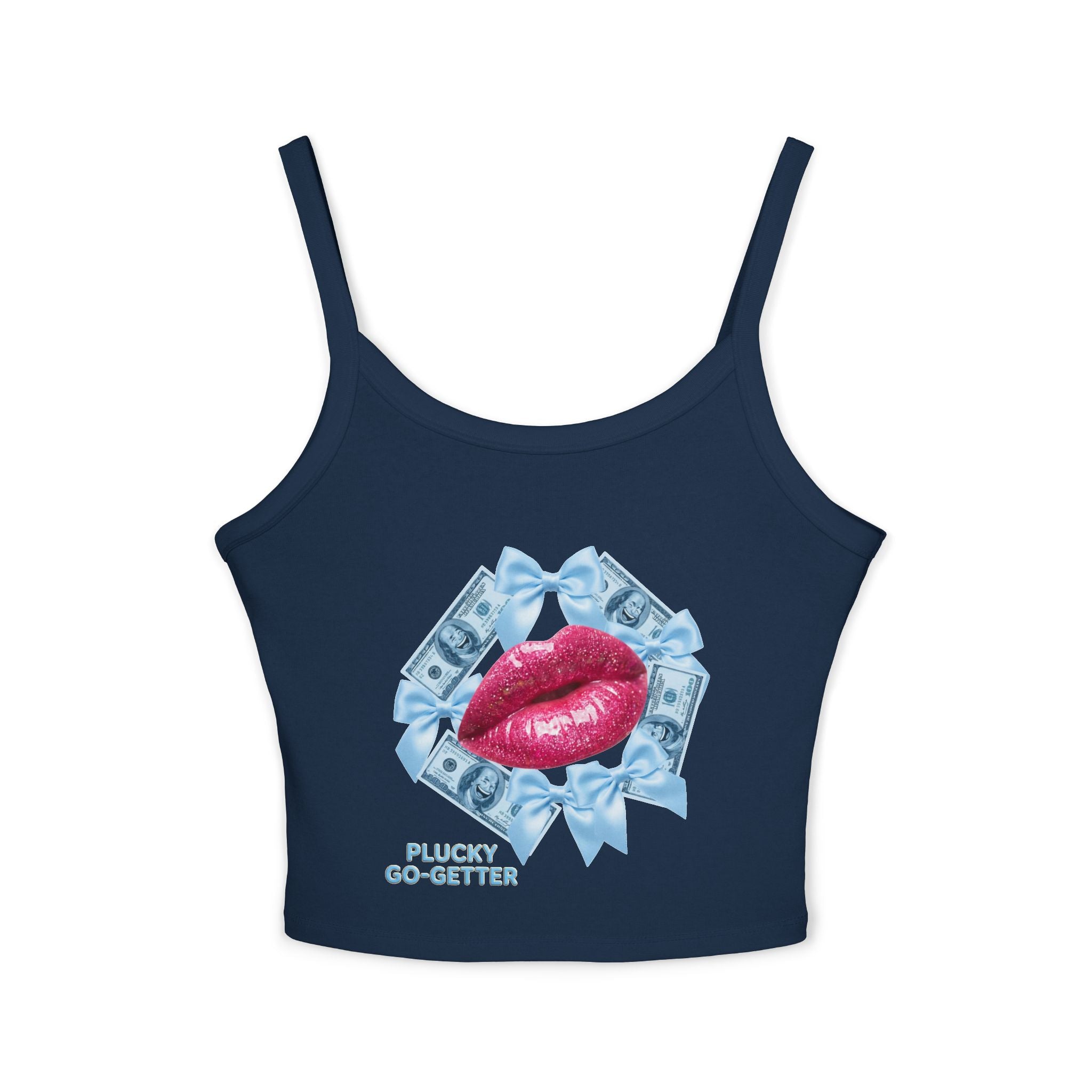 Kiss ME With Money Tank Top- [Plucky Go- Getter]