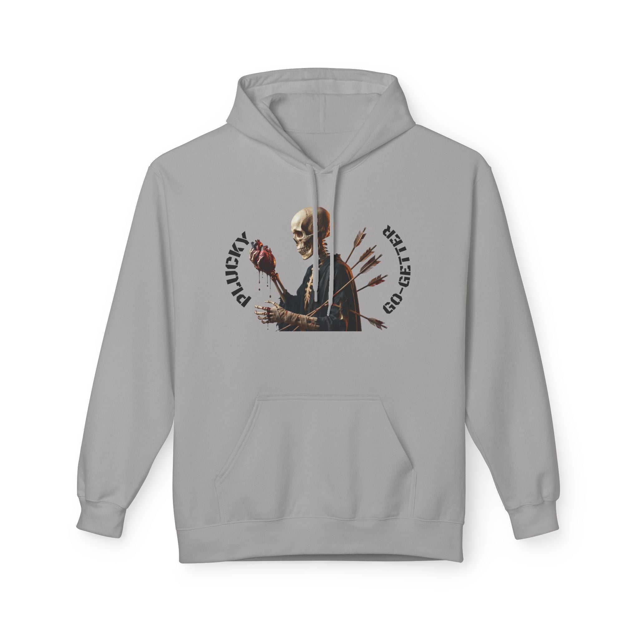 Hoodie - 'Plucky Go-Getter' Graphic Money & Hearts Streetwear Hoodie
