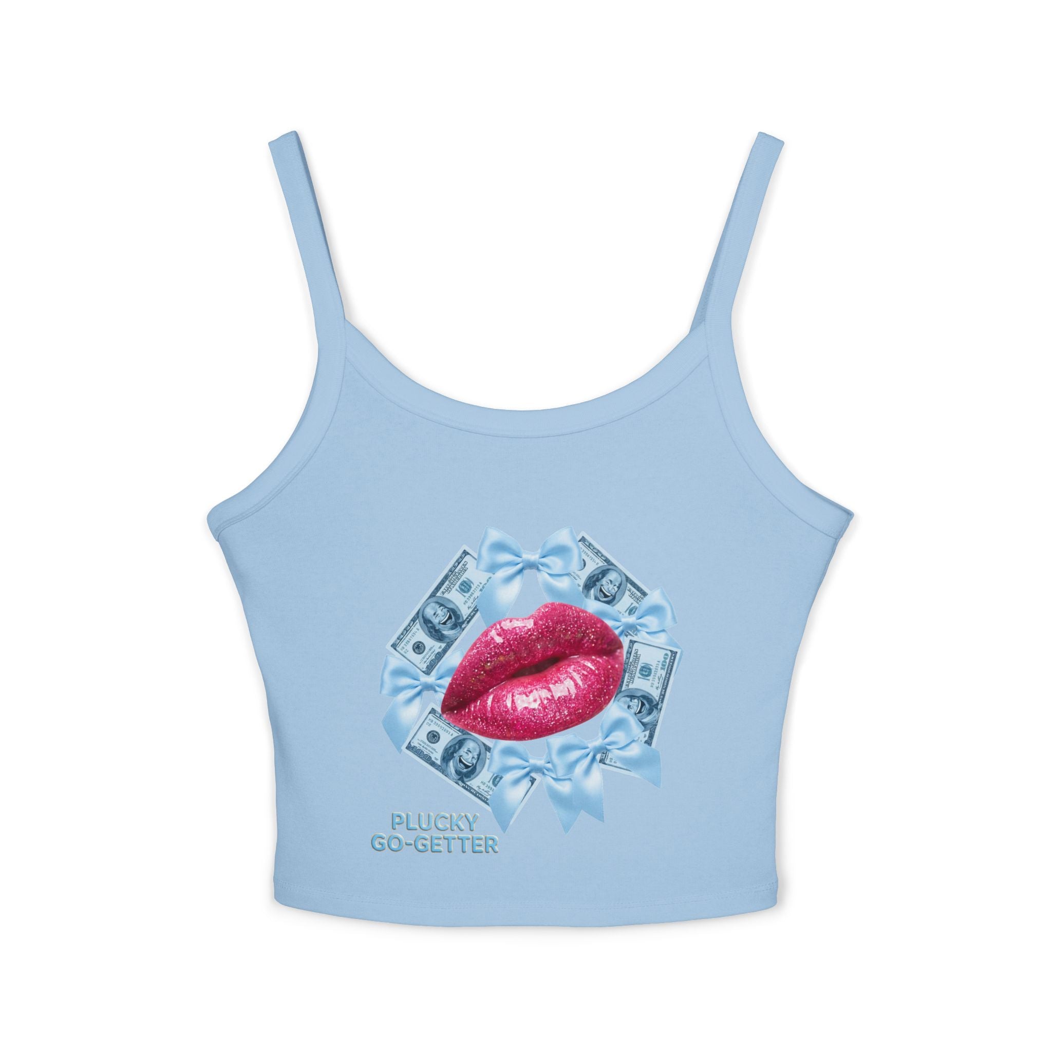 Kiss ME With Money Tank Top- [Plucky Go- Getter]