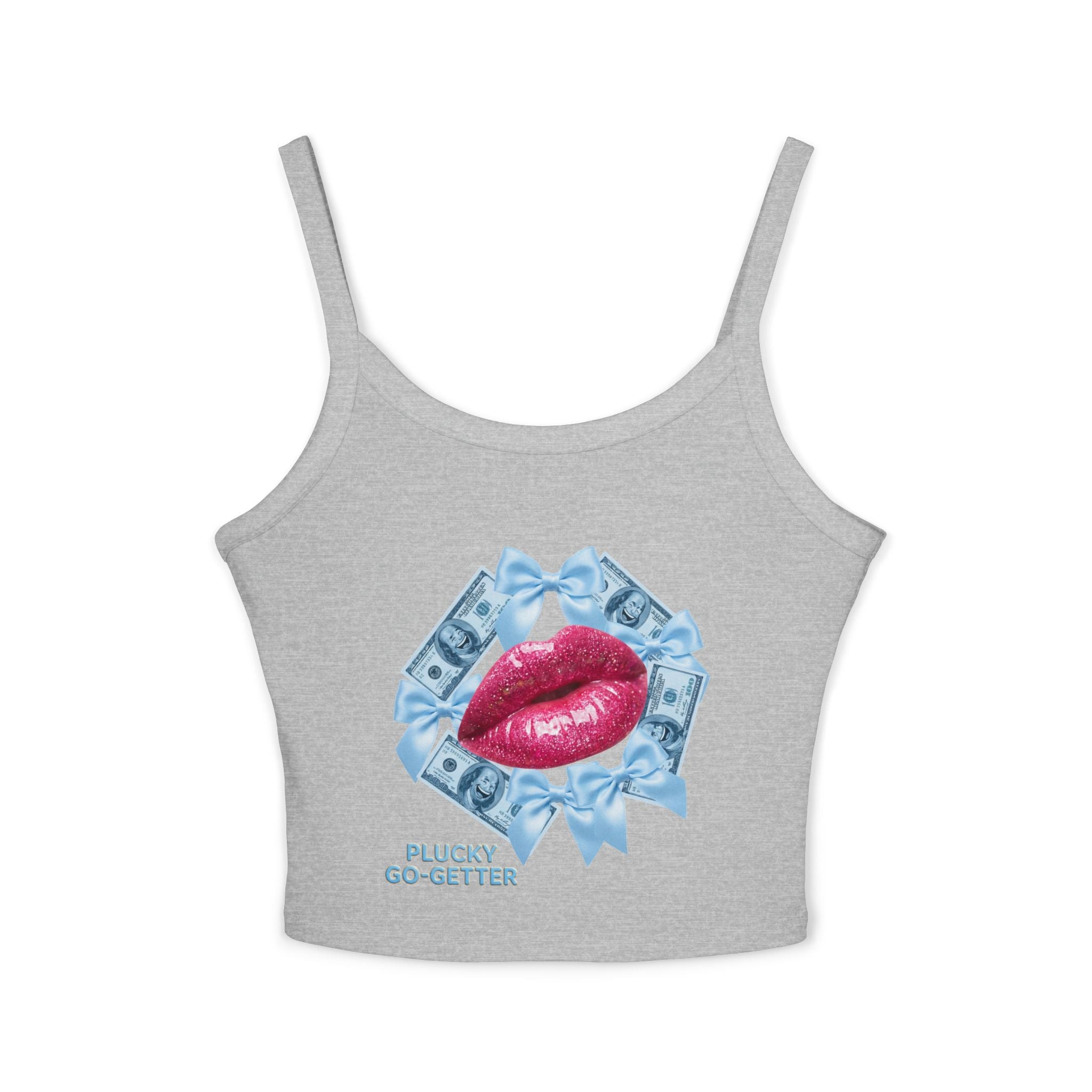 Kiss ME With Money Tank Top- [Plucky Go- Getter]