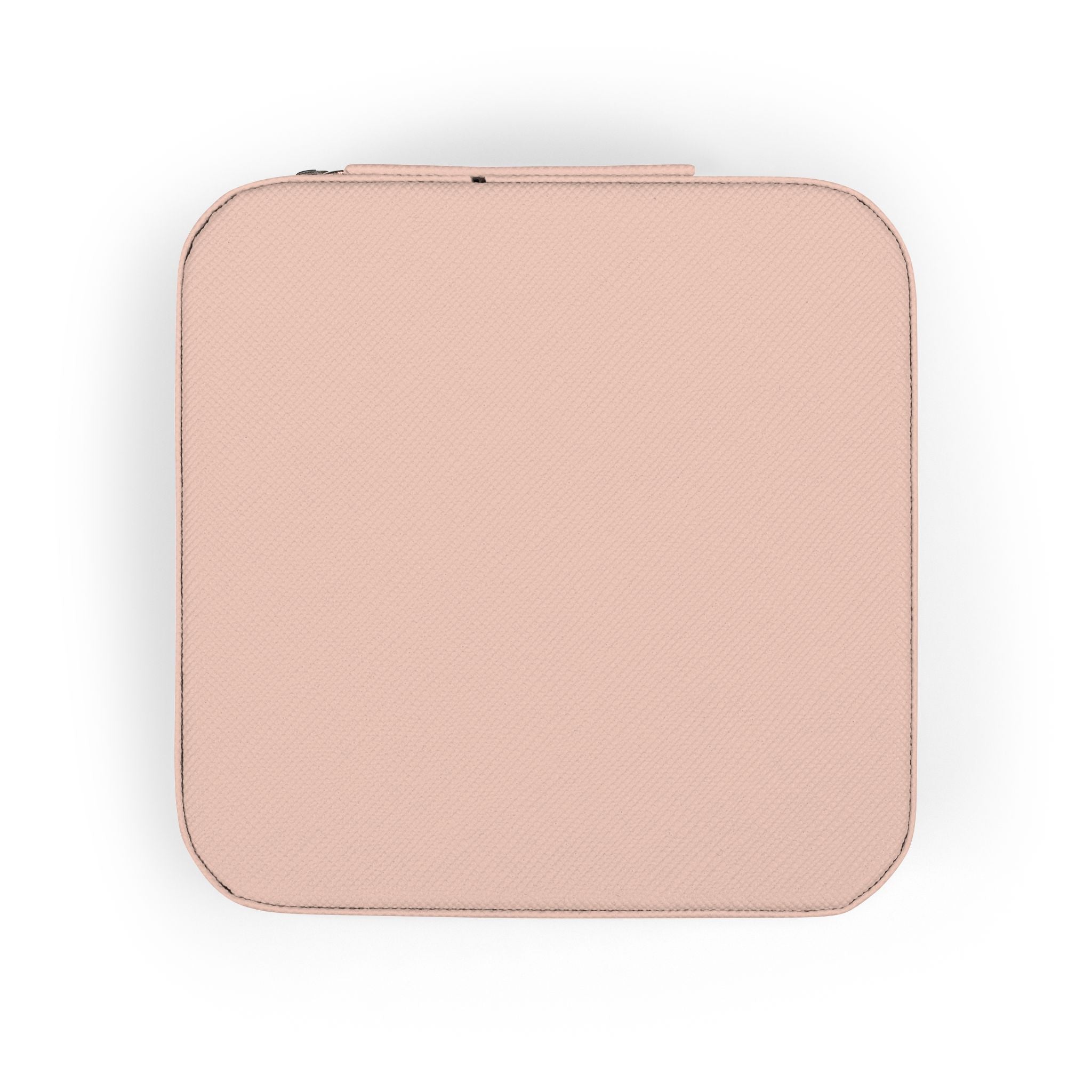 Travel Jewelry Case — Pink Kiss Design Portable Organizer for Rings & Earrings