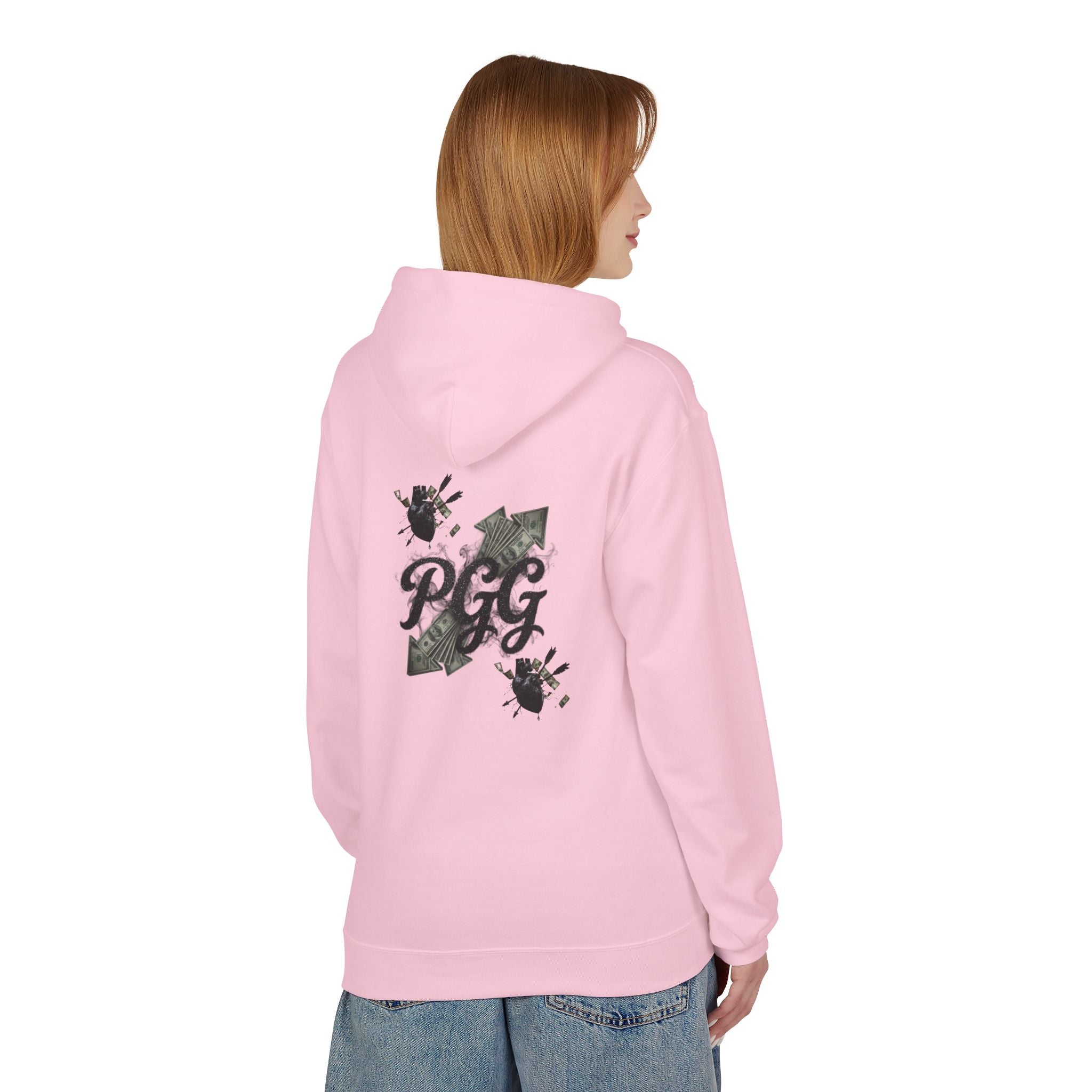 Hoodie - 'Plucky Go-Getter' Graphic Money & Hearts Streetwear Hoodie