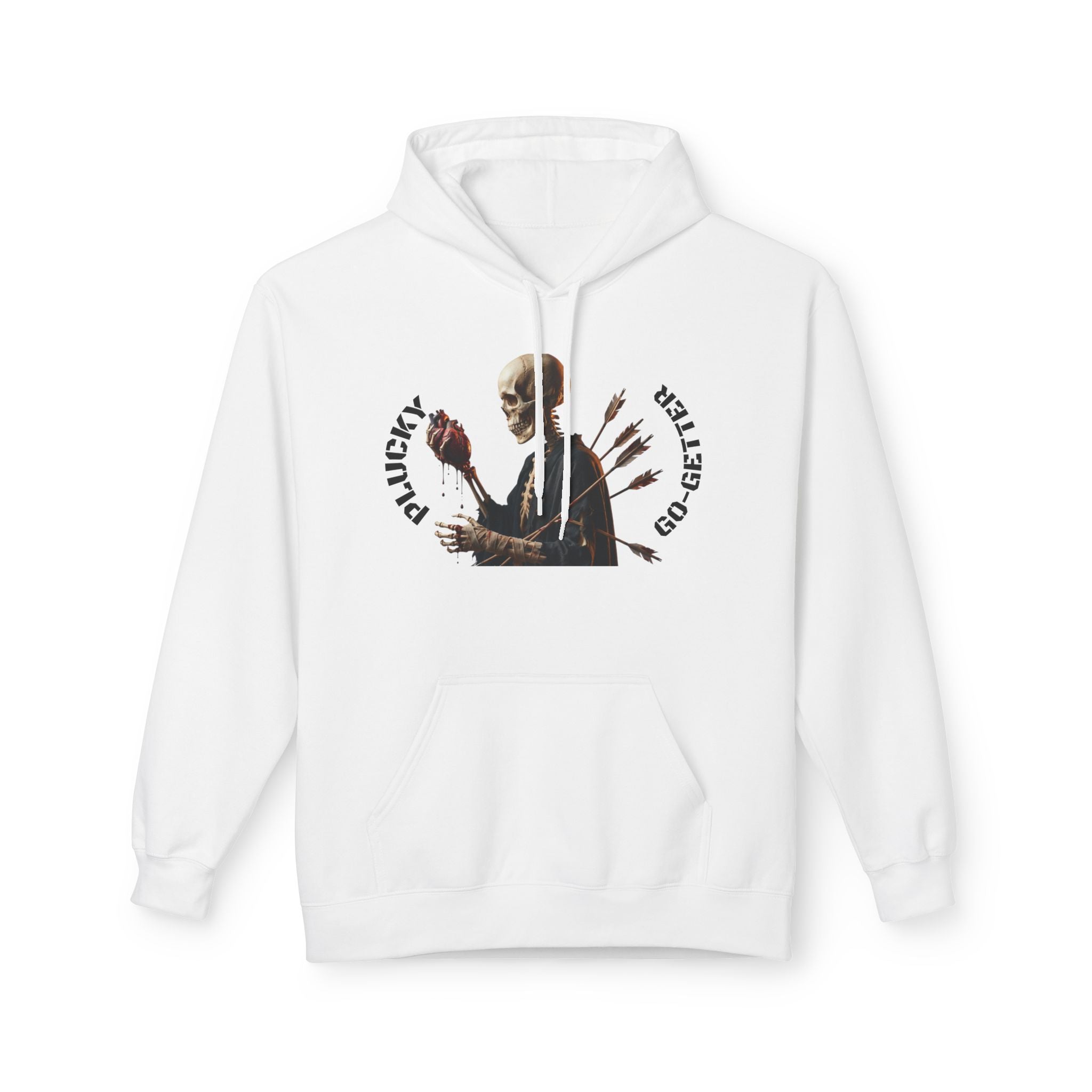 Hoodie - 'Plucky Go-Getter' Graphic Money & Hearts Streetwear Hoodie