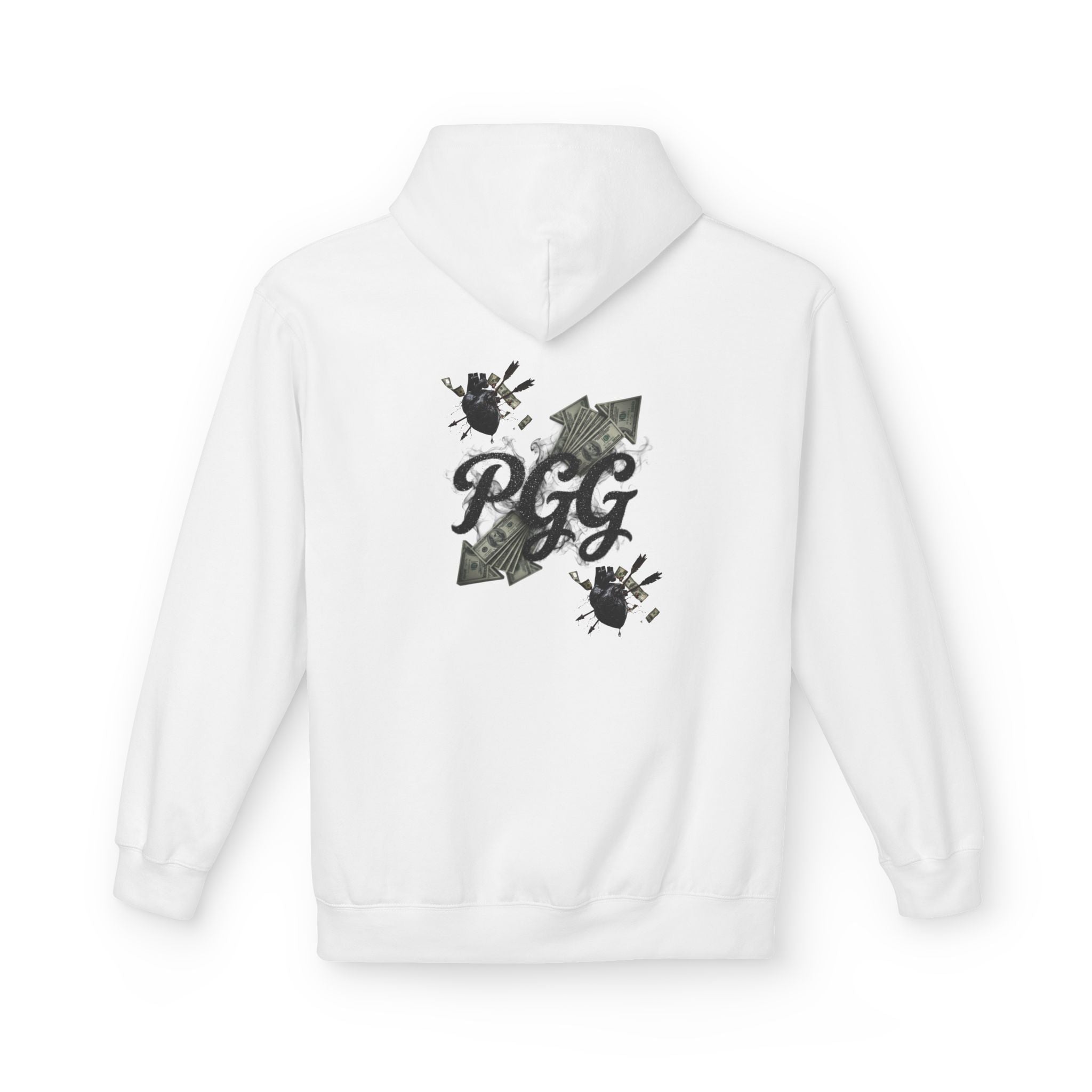 Hoodie - 'Plucky Go-Getter' Graphic Money & Hearts Streetwear Hoodie