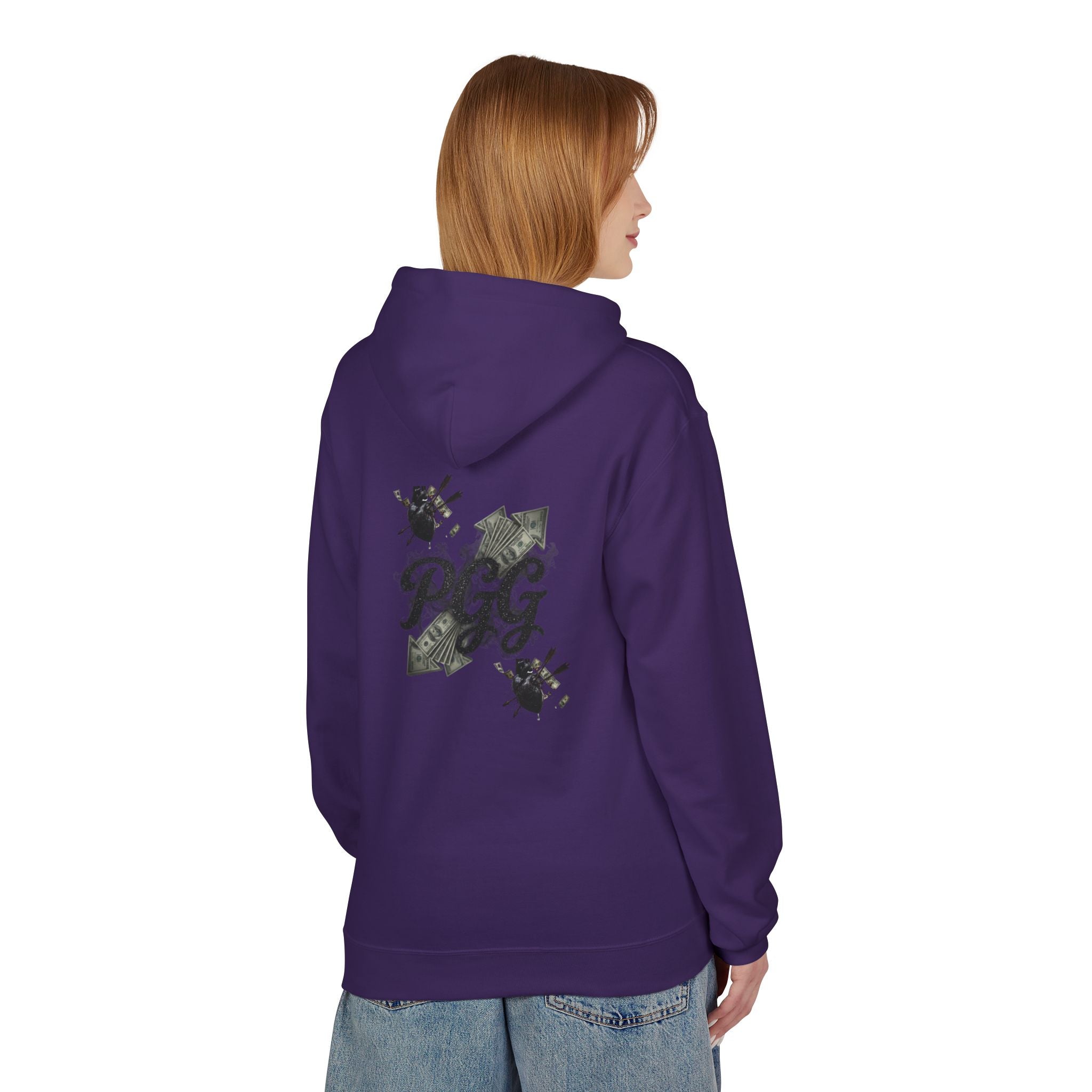 Hoodie - 'Plucky Go-Getter' Graphic Money & Hearts Streetwear Hoodie