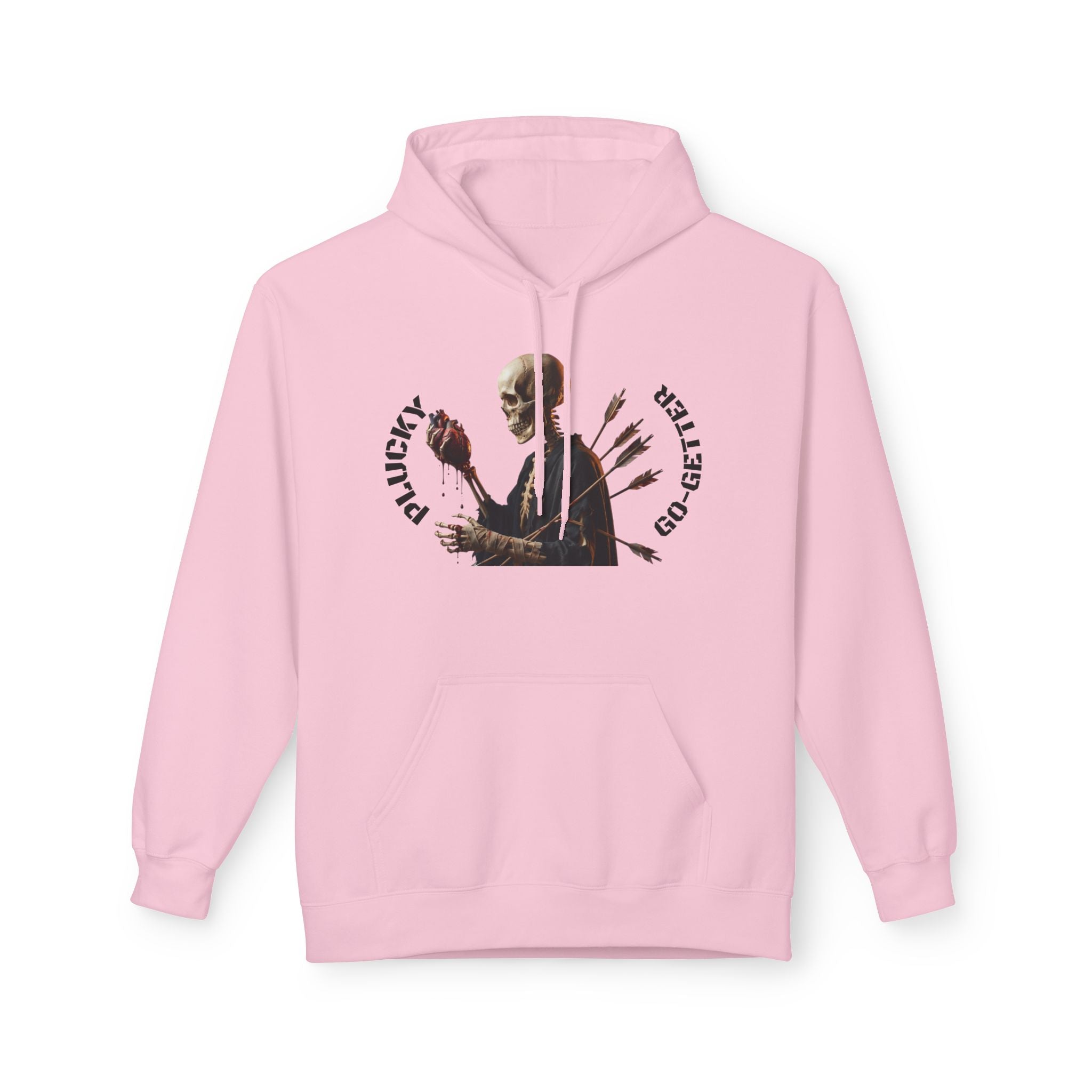 Hoodie - 'Plucky Go-Getter' Graphic Money & Hearts Streetwear Hoodie