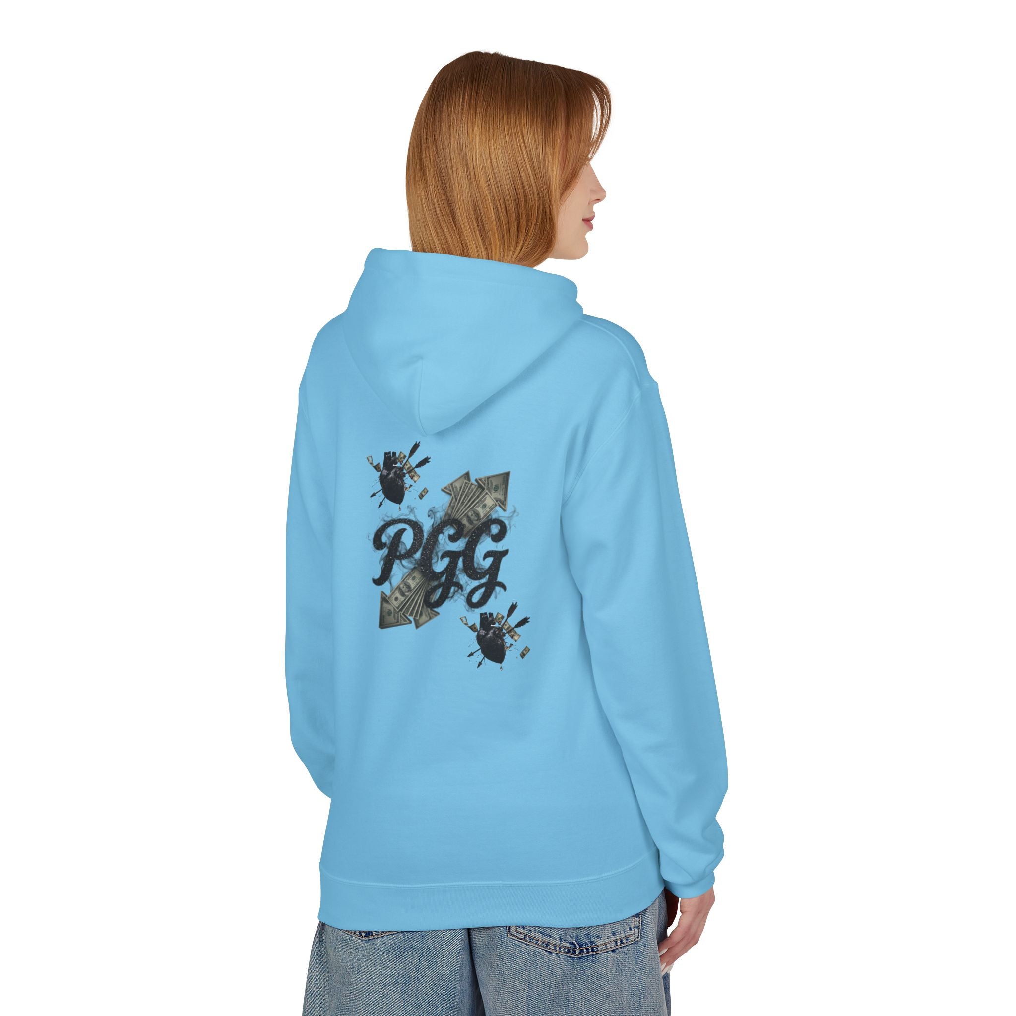 Hoodie - 'Plucky Go-Getter' Graphic Money & Hearts Streetwear Hoodie