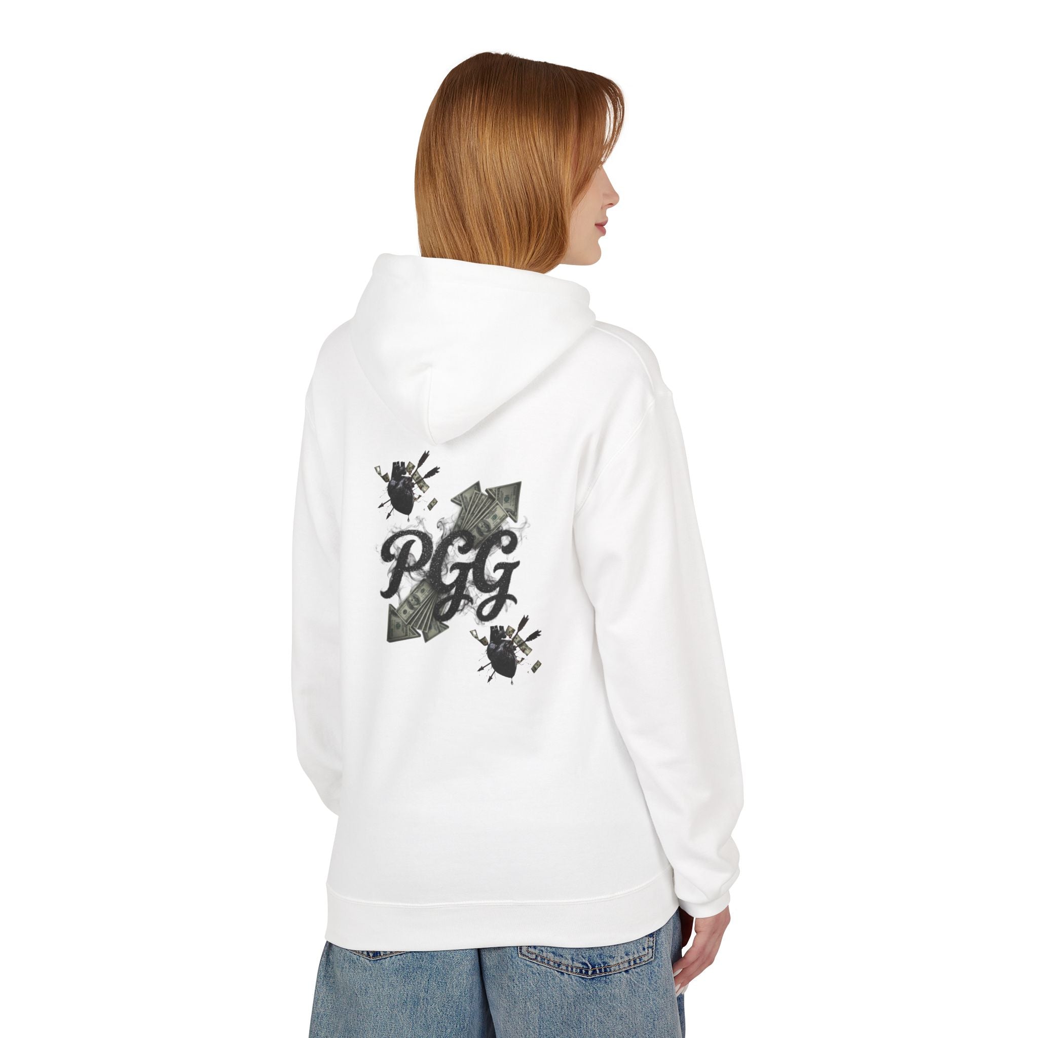 Hoodie - 'Plucky Go-Getter' Graphic Money & Hearts Streetwear Hoodie