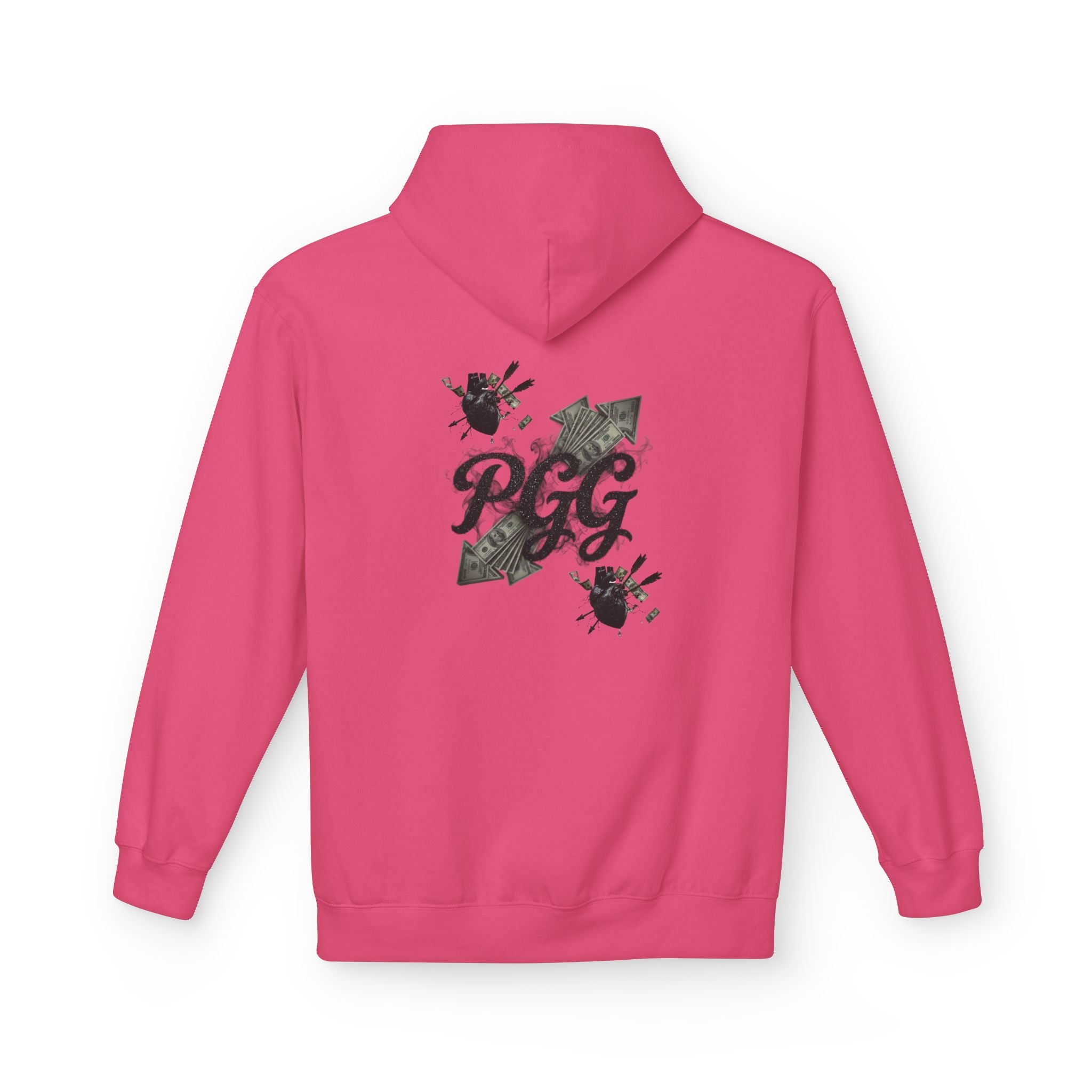 Hoodie - 'Plucky Go-Getter' Graphic Money & Hearts Streetwear Hoodie