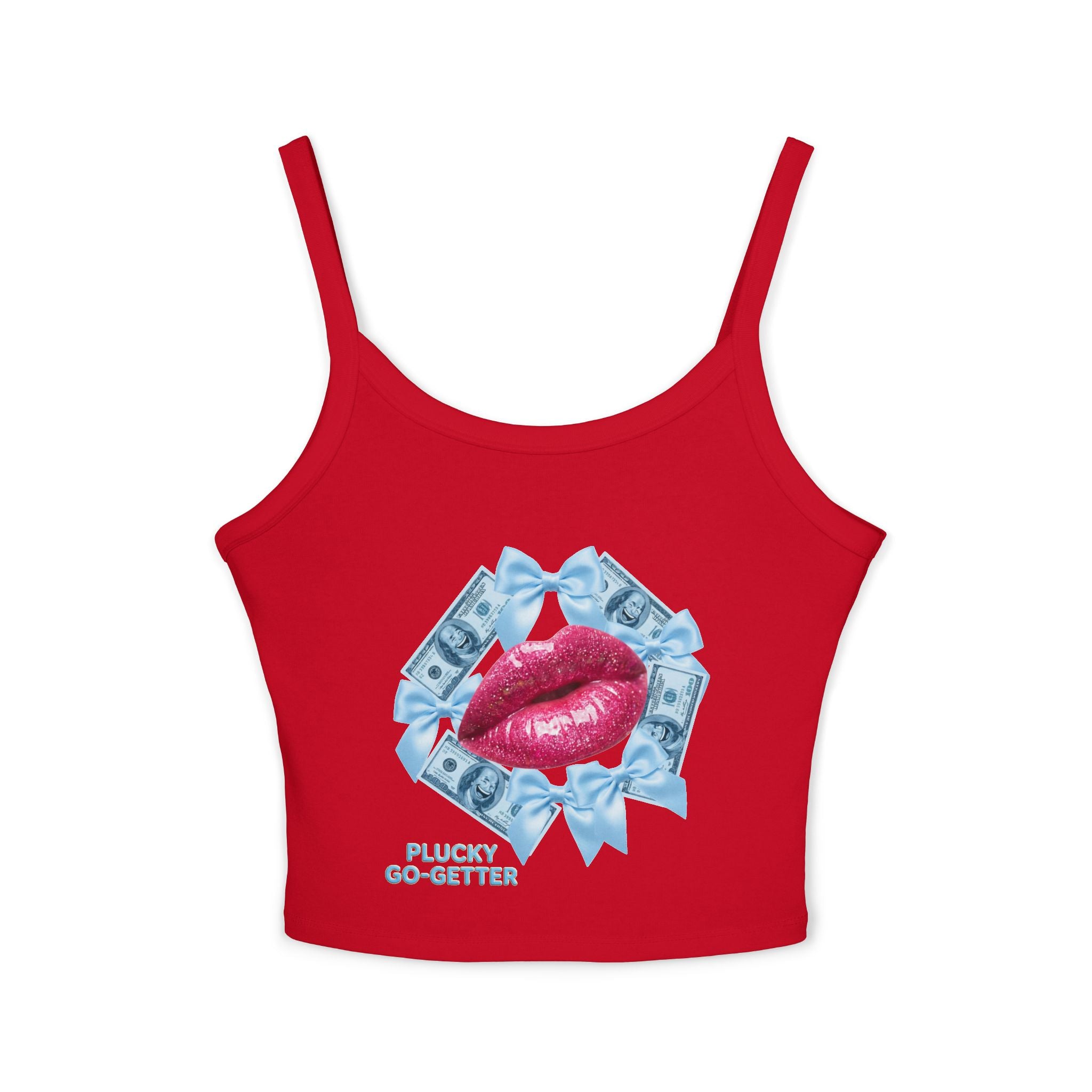 Kiss ME With Money Tank Top- [Plucky Go- Getter]