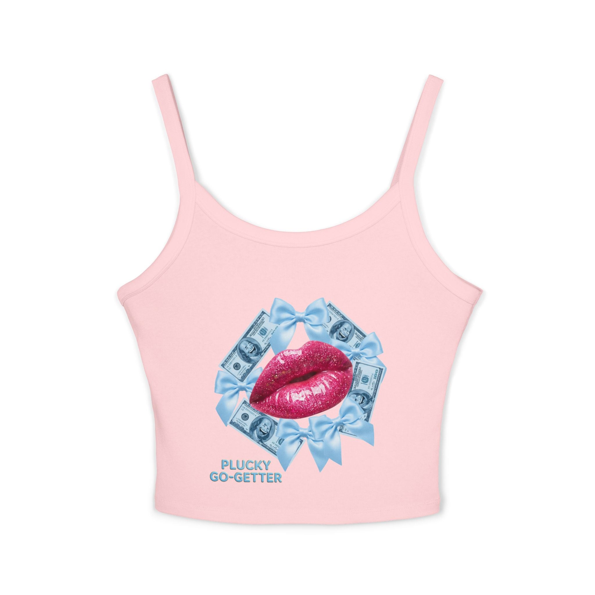 Kiss ME With Money Tank Top- [Plucky Go- Getter]