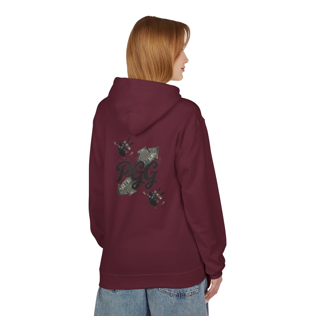 Hoodie - 'Plucky Go-Getter' Graphic Money & Hearts Streetwear Hoodie