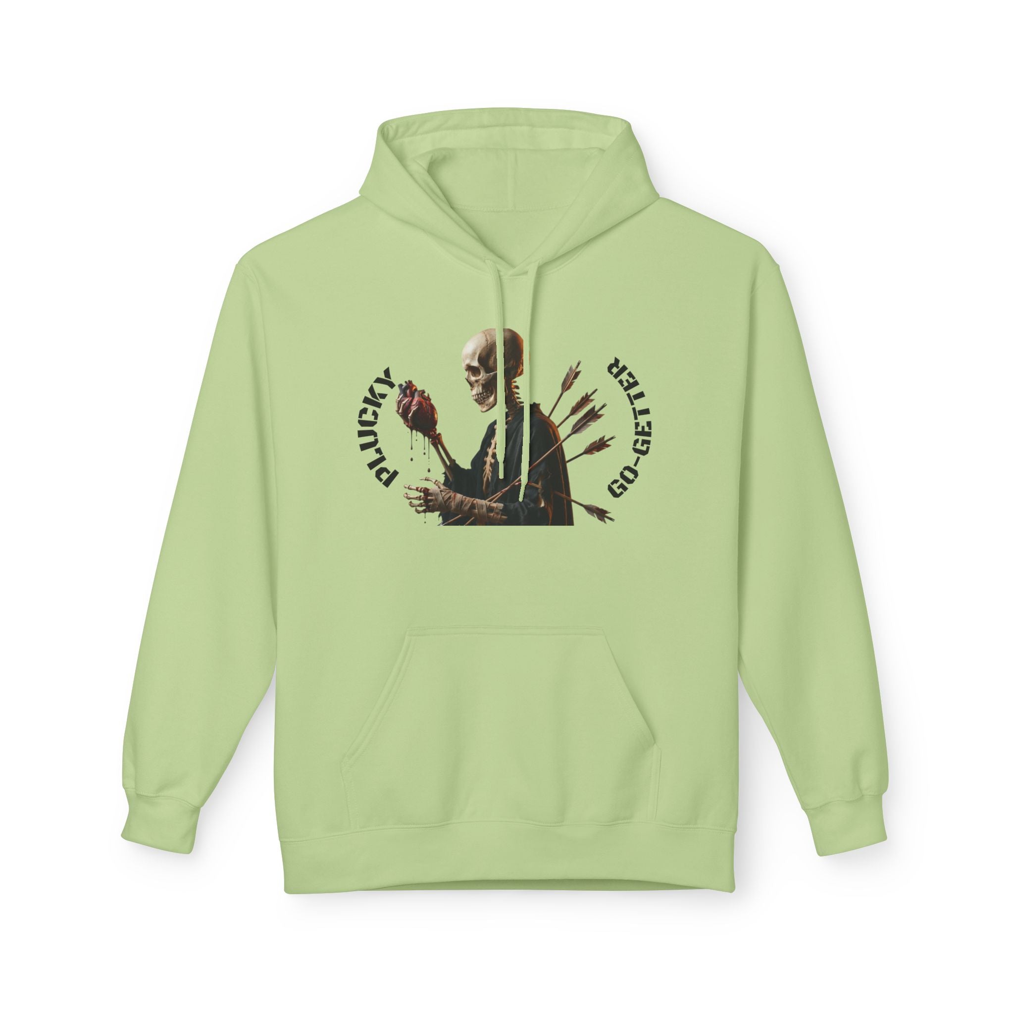 Hoodie - 'Plucky Go-Getter' Graphic Money & Hearts Streetwear Hoodie