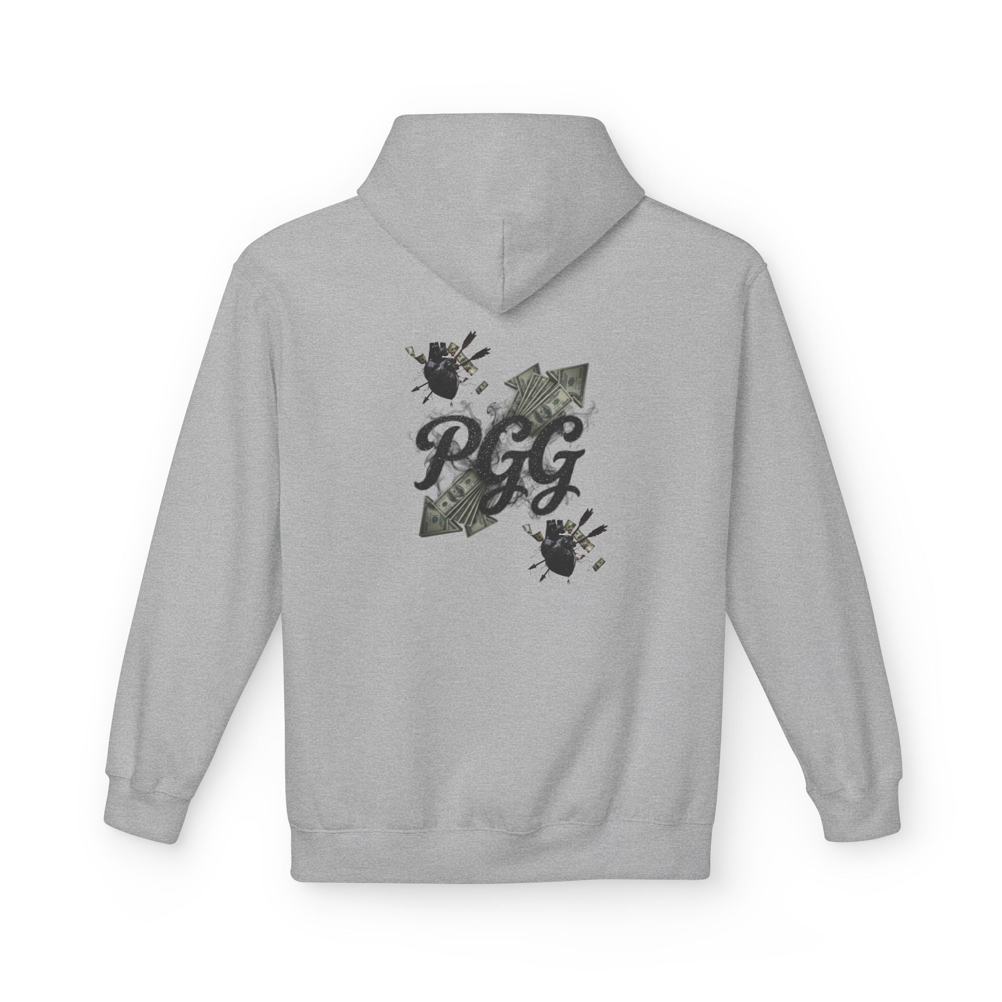 Hoodie - 'Plucky Go-Getter' Graphic Money & Hearts Streetwear Hoodie