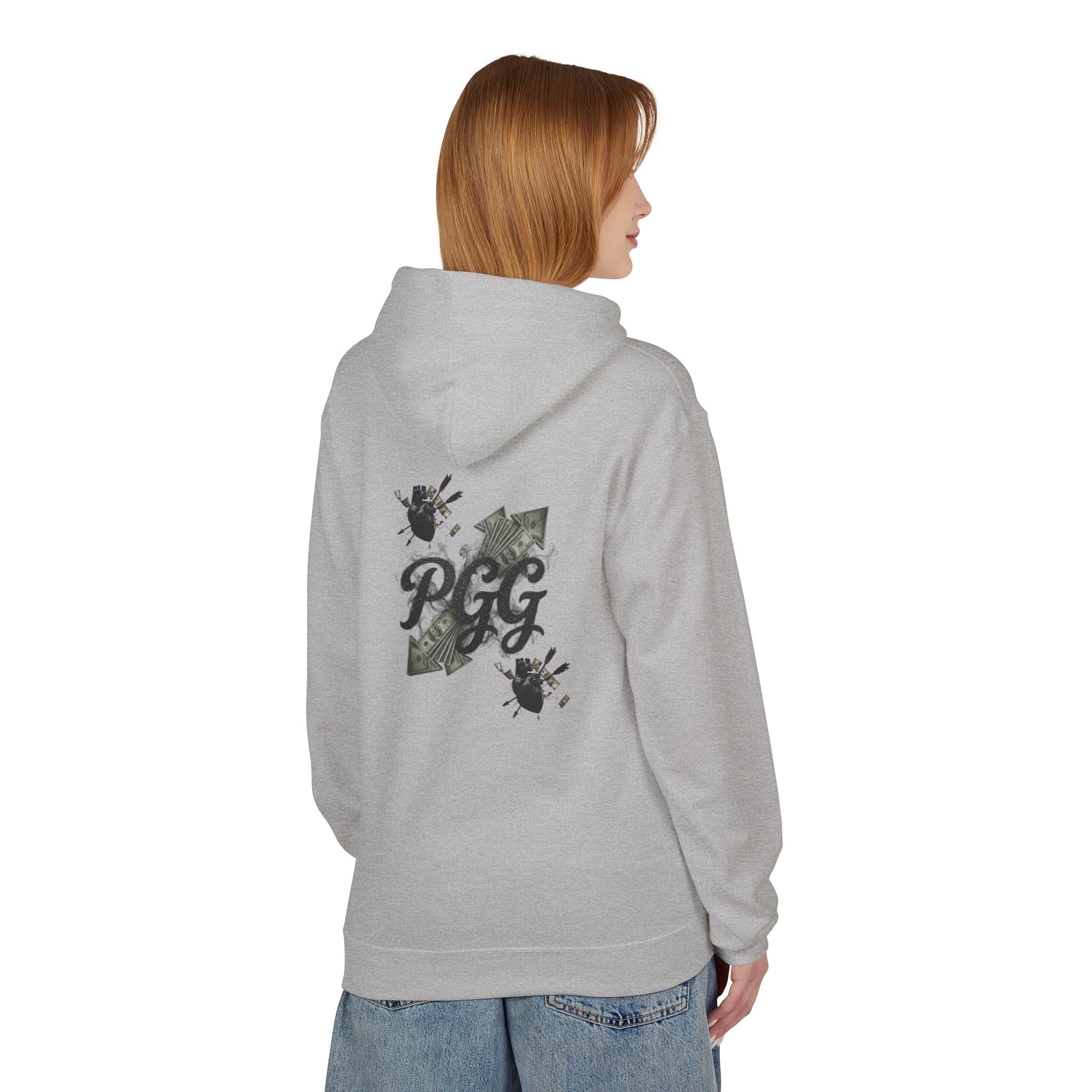Hoodie - 'Plucky Go-Getter' Graphic Money & Hearts Streetwear Hoodie