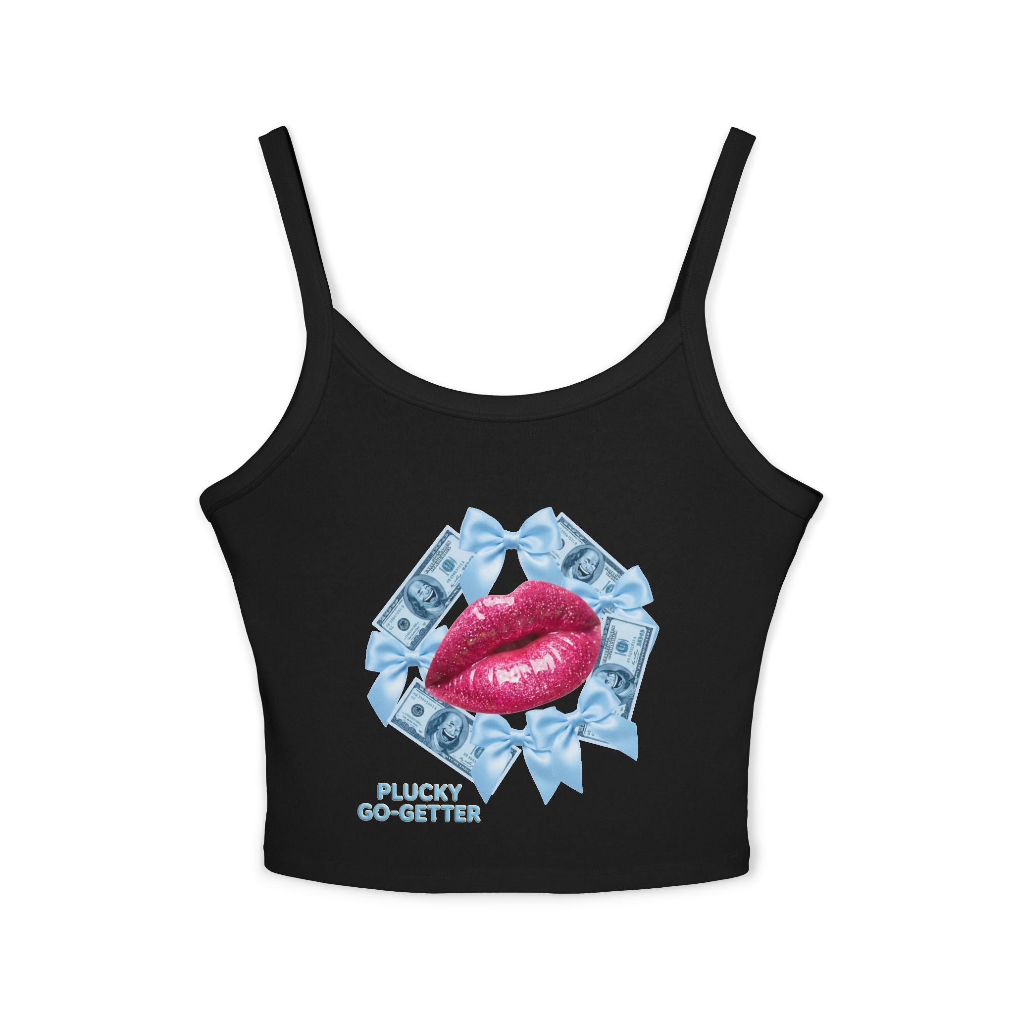 Kiss ME With Money Tank Top- [Plucky Go- Getter]